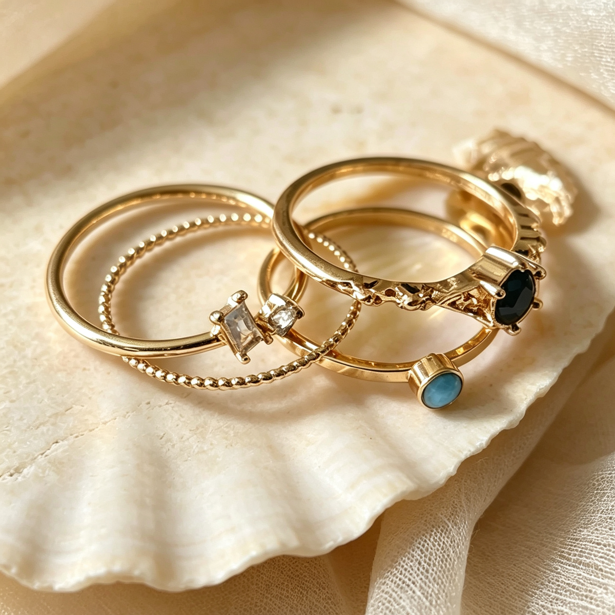 Celestial Stack Ring Set