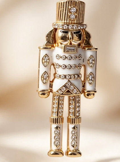 Crystal Nutcracker Drop Earrings