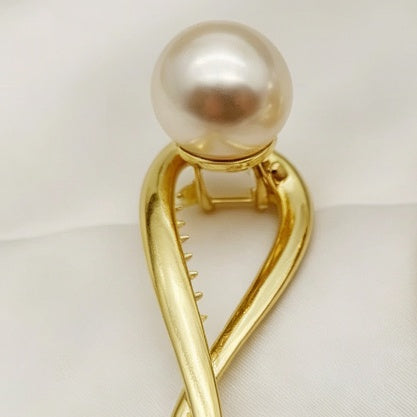 Pearl Gold-tone Hair Pin